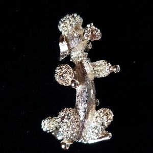 Vintage Steven Marc Poodle Brooch Scatter Pin EUC